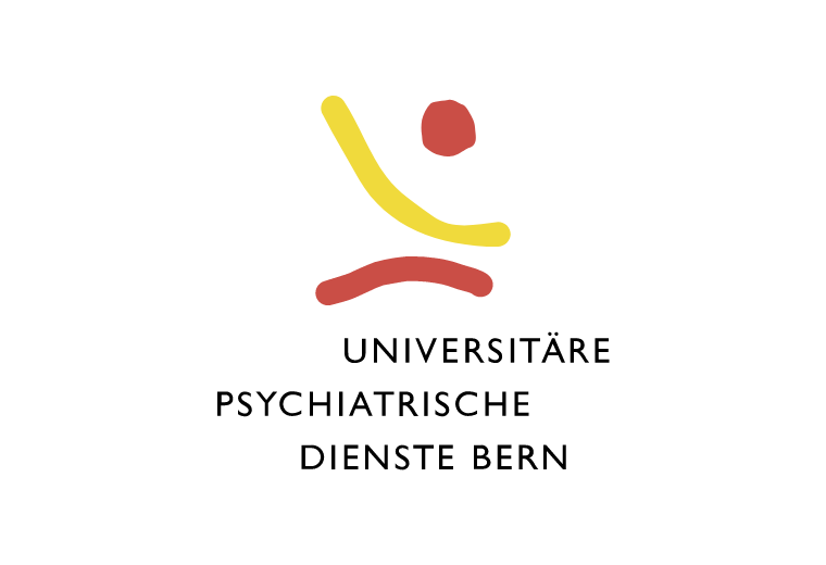 CopilotHier ist der ALT-Title für das neunzehnte Bild: ALT-Title: Logo der Universitären Psychiatrischen Dienste Bern mit abstrakten Formen – roter Punkt, gelbe und rote Kurven – über dem schwarzen Schriftzug. Symbolisiert eine medizinische Einrichtung im Bereich Psychiatrie.